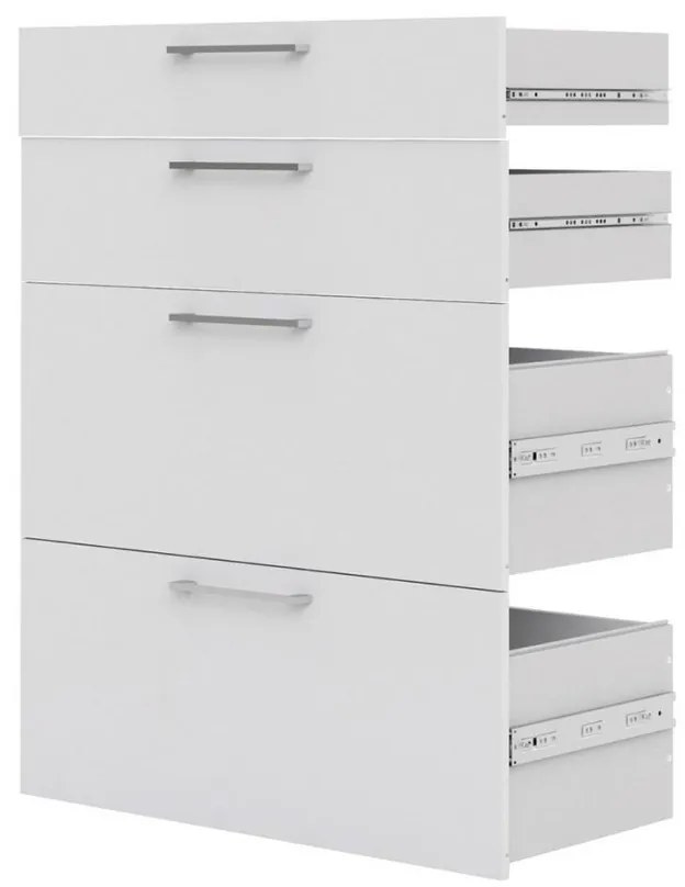 Sertare pentru dulapuri Modulo, alb