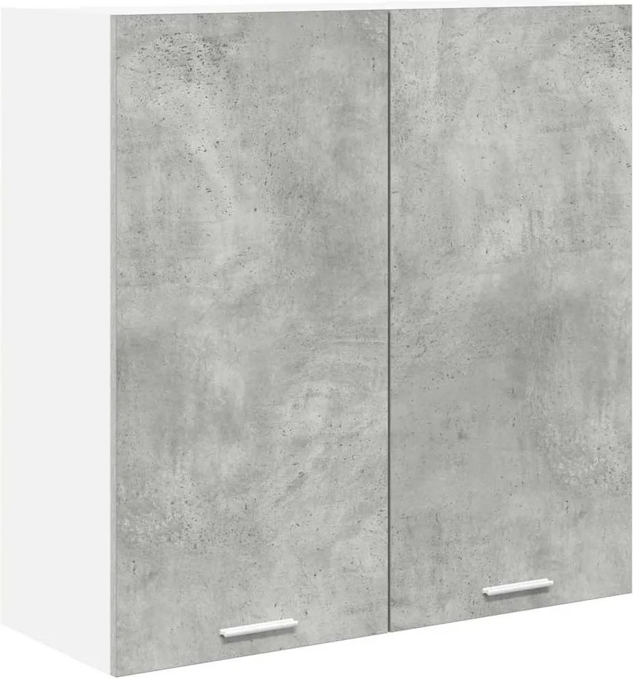 vidaXL Dulap suspendat Gri din beton 80 x 31 x 80 cm Lemn compozit