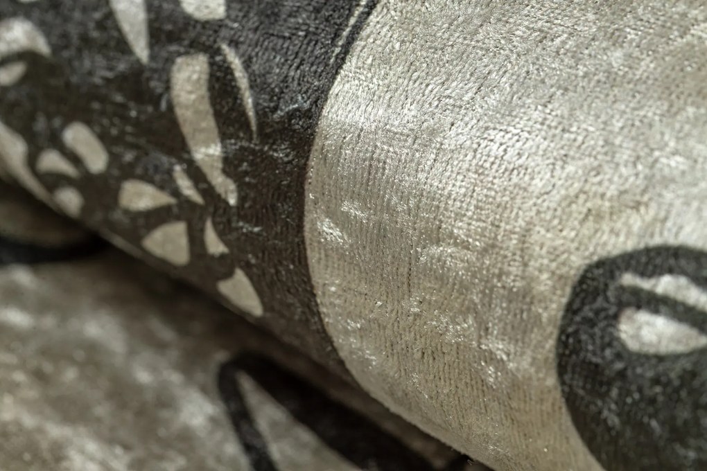 ANDRE 2835 covor lavabil Cafea bucatarie, anti-alunecare - verde / bej