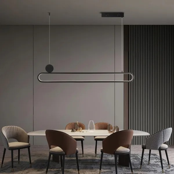 Lustră LED dimabilă pe cablu Immax NEO 07231L LITE OVALE LED/50W/230V Wi-Fi Tuya + telecomandă