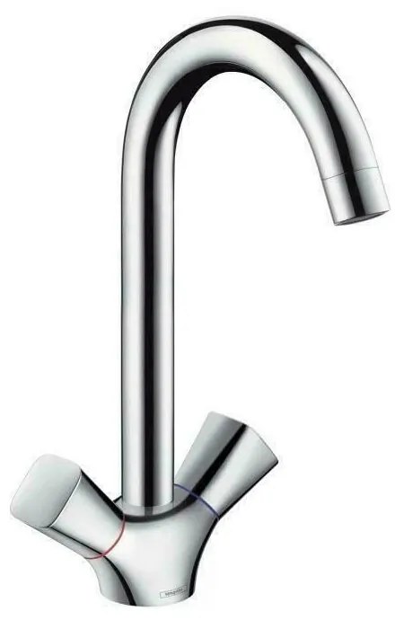 Baterie bucatarie Hansgrohe Logis dubla comanda crom