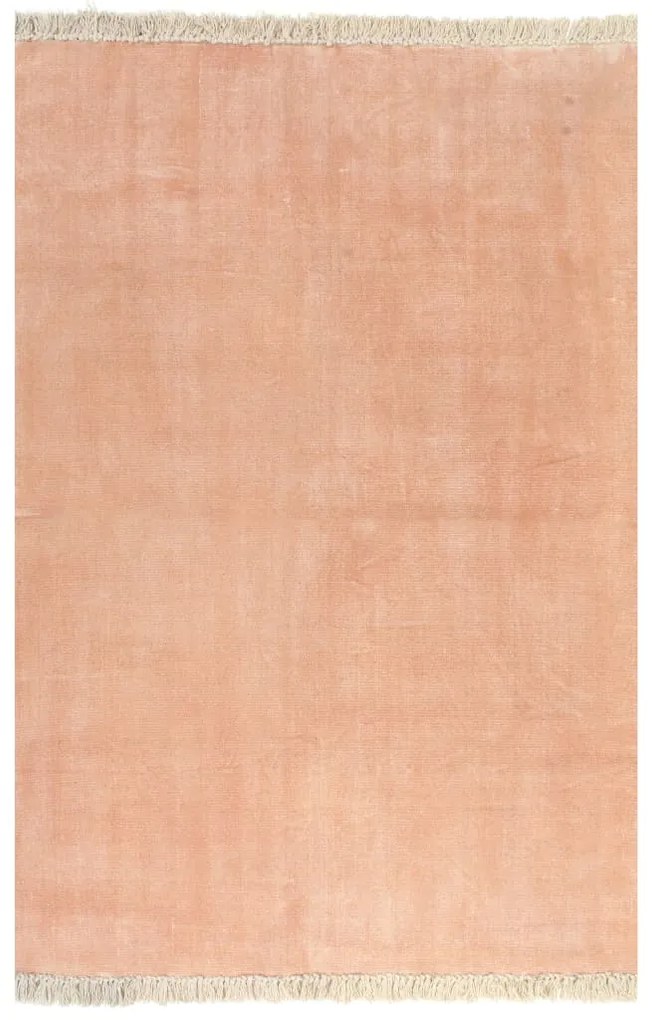 Covor Kilim, roz, 120 x 180 cm, bumbac Roz, 120 x 180 cm