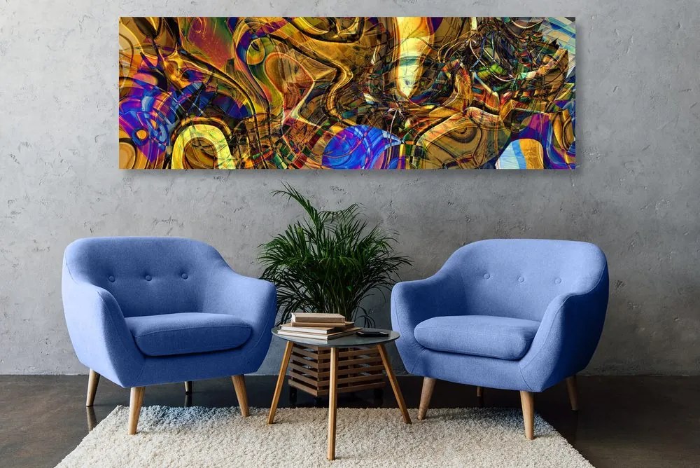 Tablou plin de artă abstractă