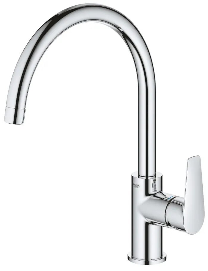 Baterie chiuveta bucatarie crom Grohe BauEdge New