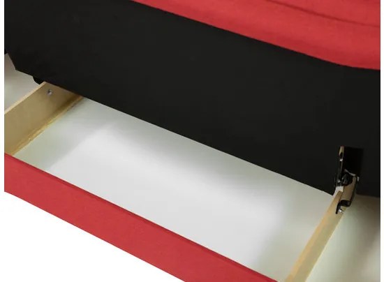 Canapea extensibilă Lehti (Gri + Negru) (cu sp. depozitare). 1105556