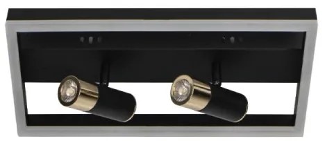 Plafonieră LED dimabilă LED/50W/230V 3000-6500K negru + telecomandă