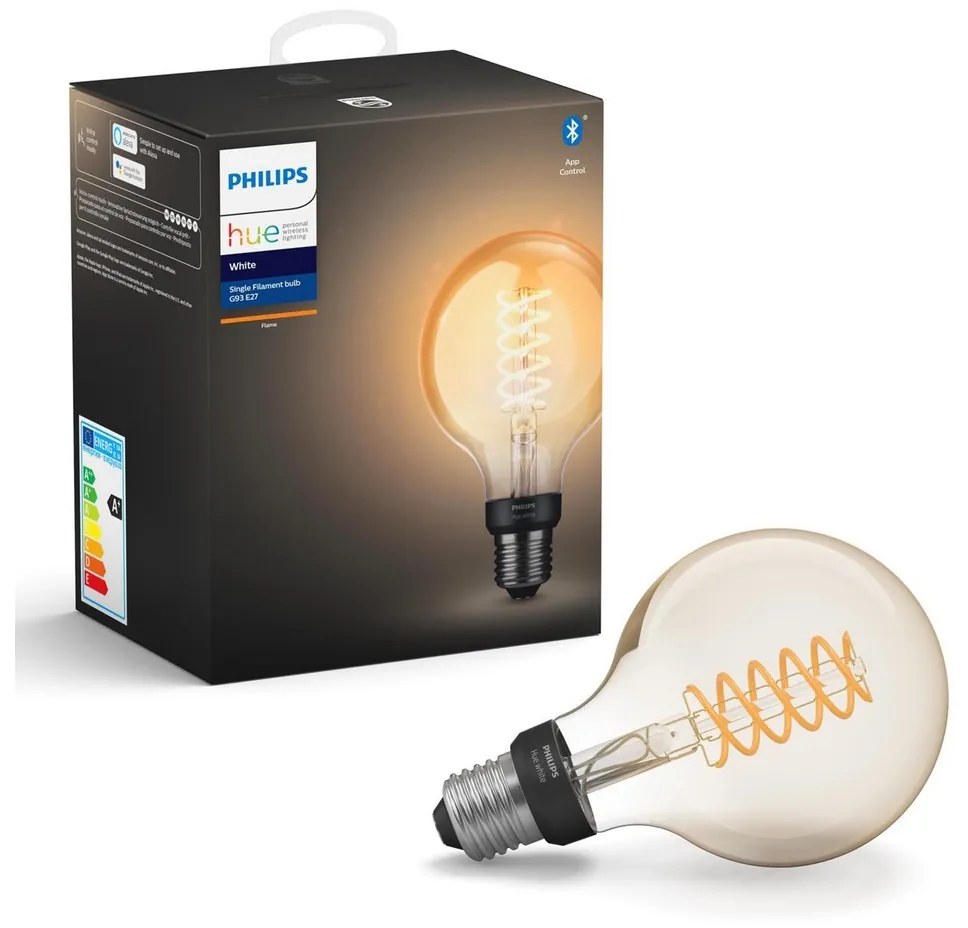 LED Bec dimmabil Philips Hue WHITE FILAMENT G93 E27/7W/230V 2100K