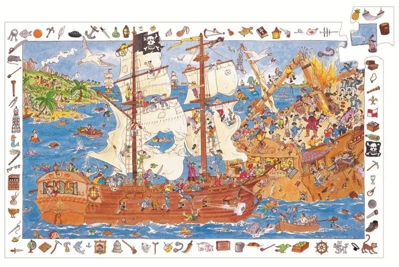 Puzzle observatie Djeco  Pirati