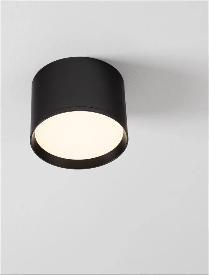 Spot aplicat, Plafoniera LED Ziaza negru, 12cm