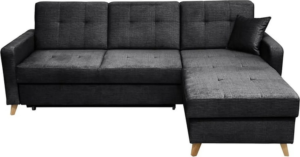 Coltar extensibil LARS, universal, stofa catifelata negru - Voss 19, c