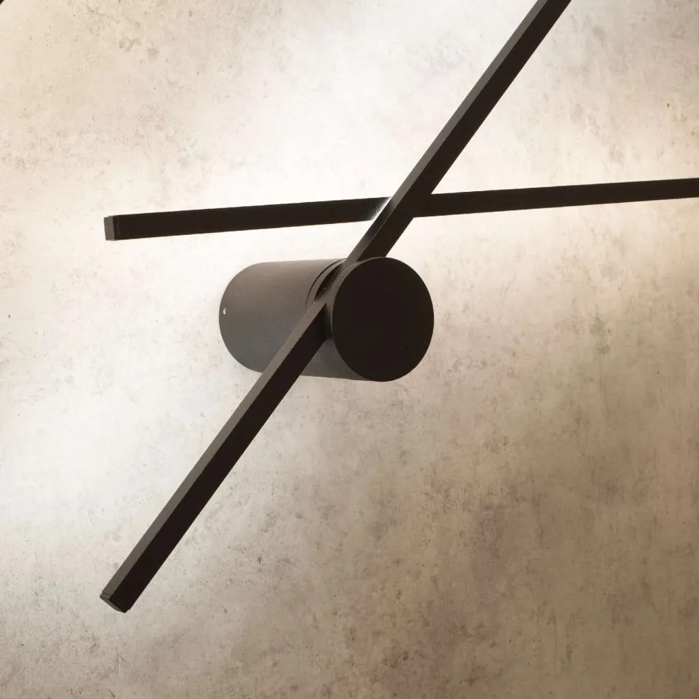Aplica LED design liniar minimalist TOBAGO 12W neagra