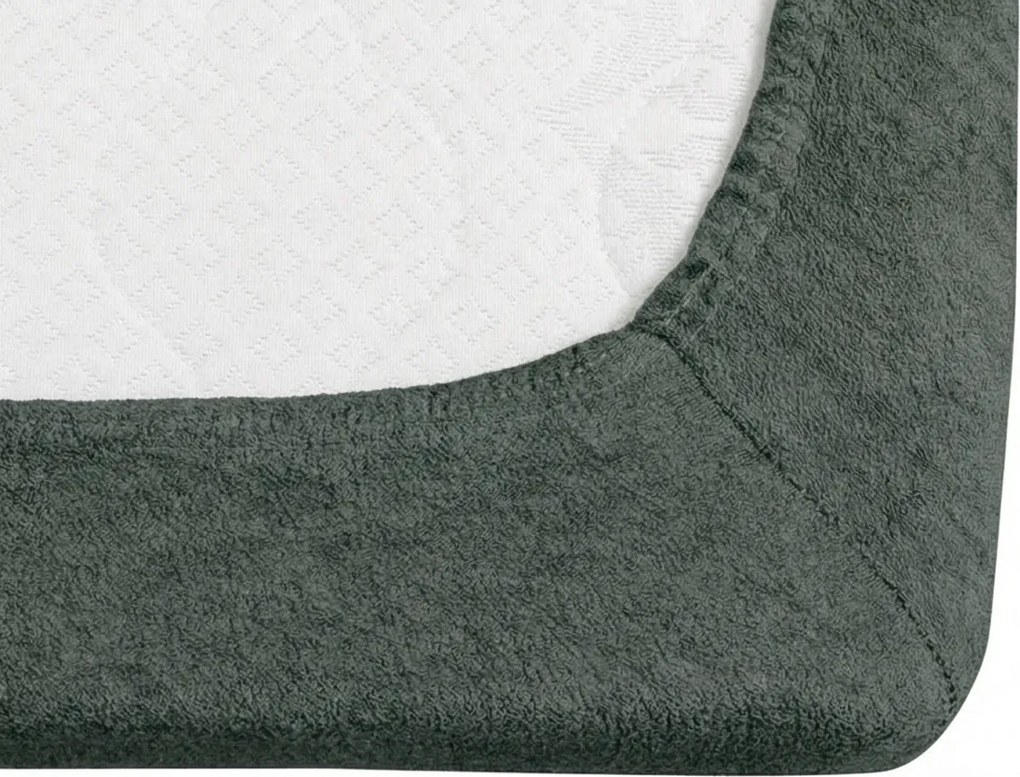 Cearsaf Frote EXCLUSIVE verde-gri 90 x 200 cm
