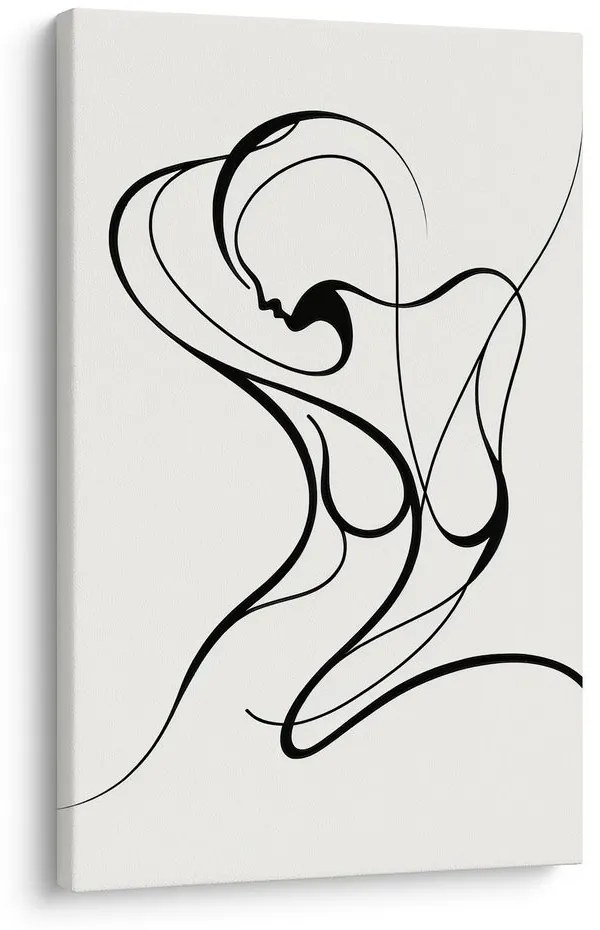 Tablou linie abstractă a femeii