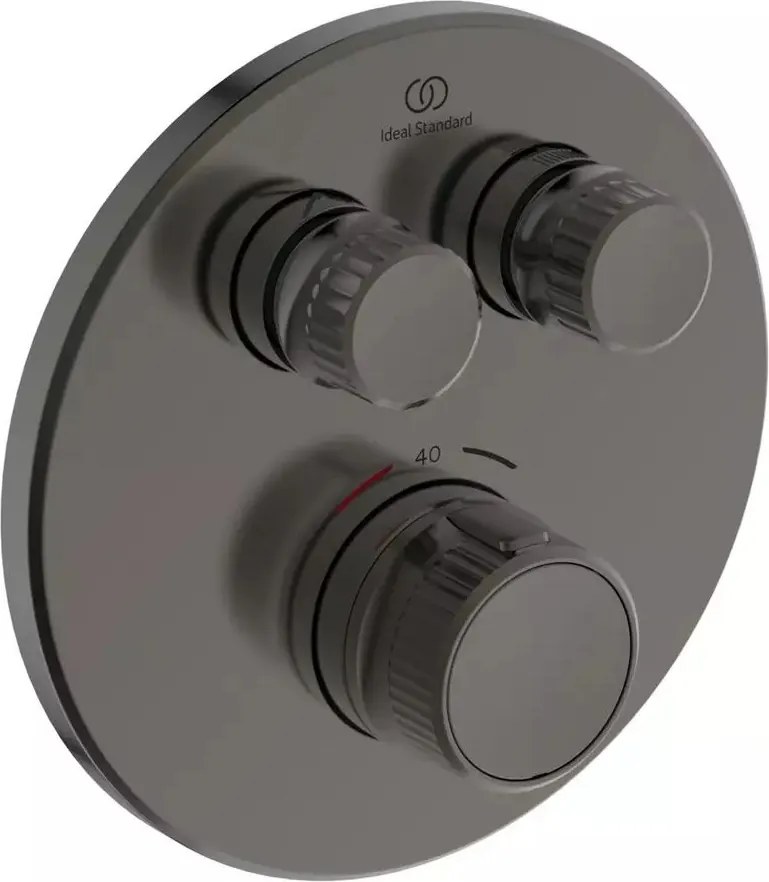 Baterie dus incastrata Ideal Standard Ceratherm Navigo fara corp ingropat gri Magnetic Grey