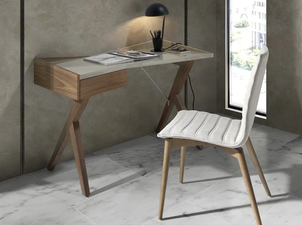Lampa de masa eleganta design minimalist Black Steel