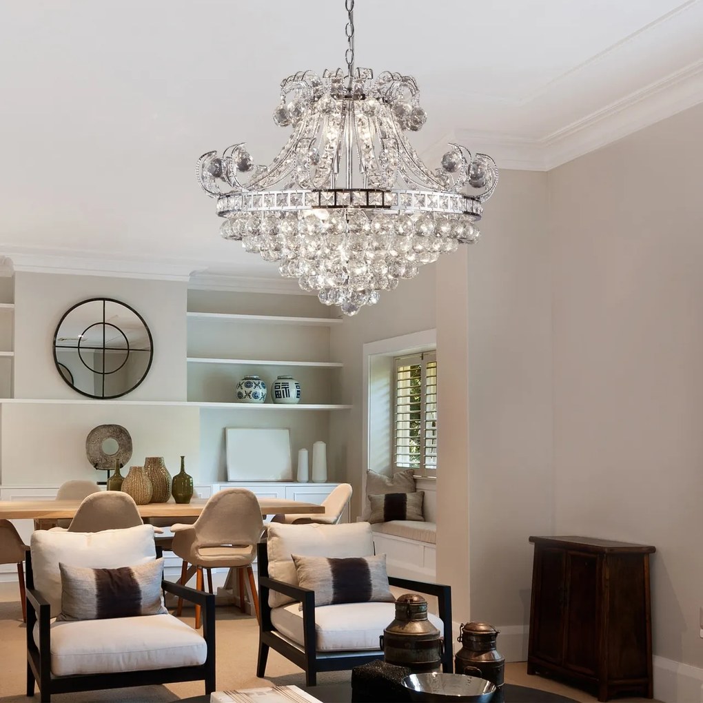 Lustra cristal design LUX Bloomsbury 6L 5046-6CC SRT