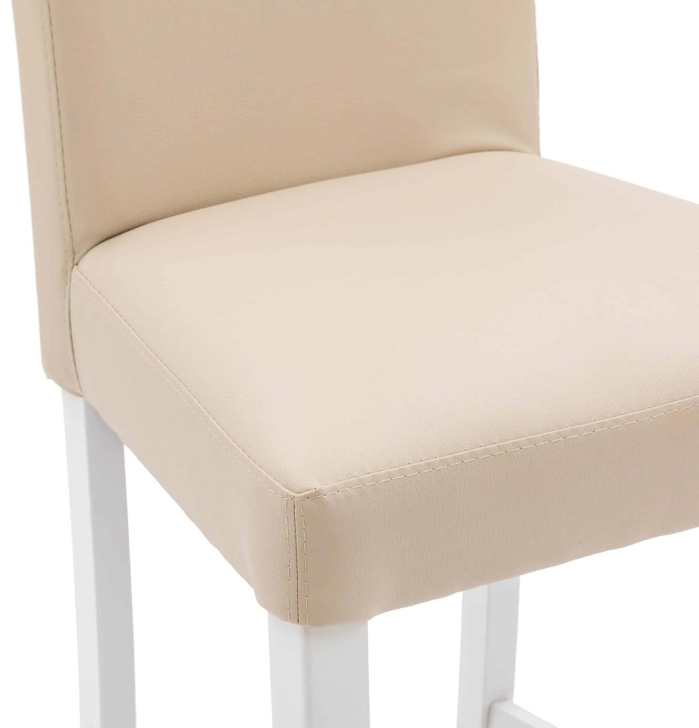 SCAUN BAR - BEJ, PICIOR LEMN NATUR