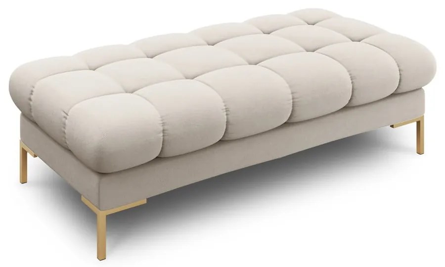 Bancă bej capitonată Bali – Cosmopolitan Design