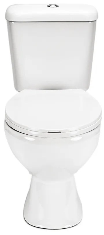 Toaletă monobloc Cleano cu evacuare spate și scaun