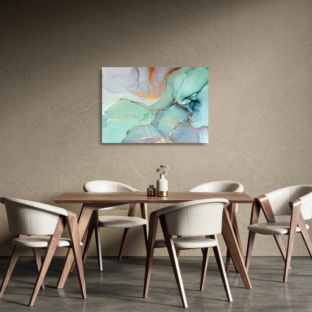 Tablou pe sticlă abstract (70x50 cm)
