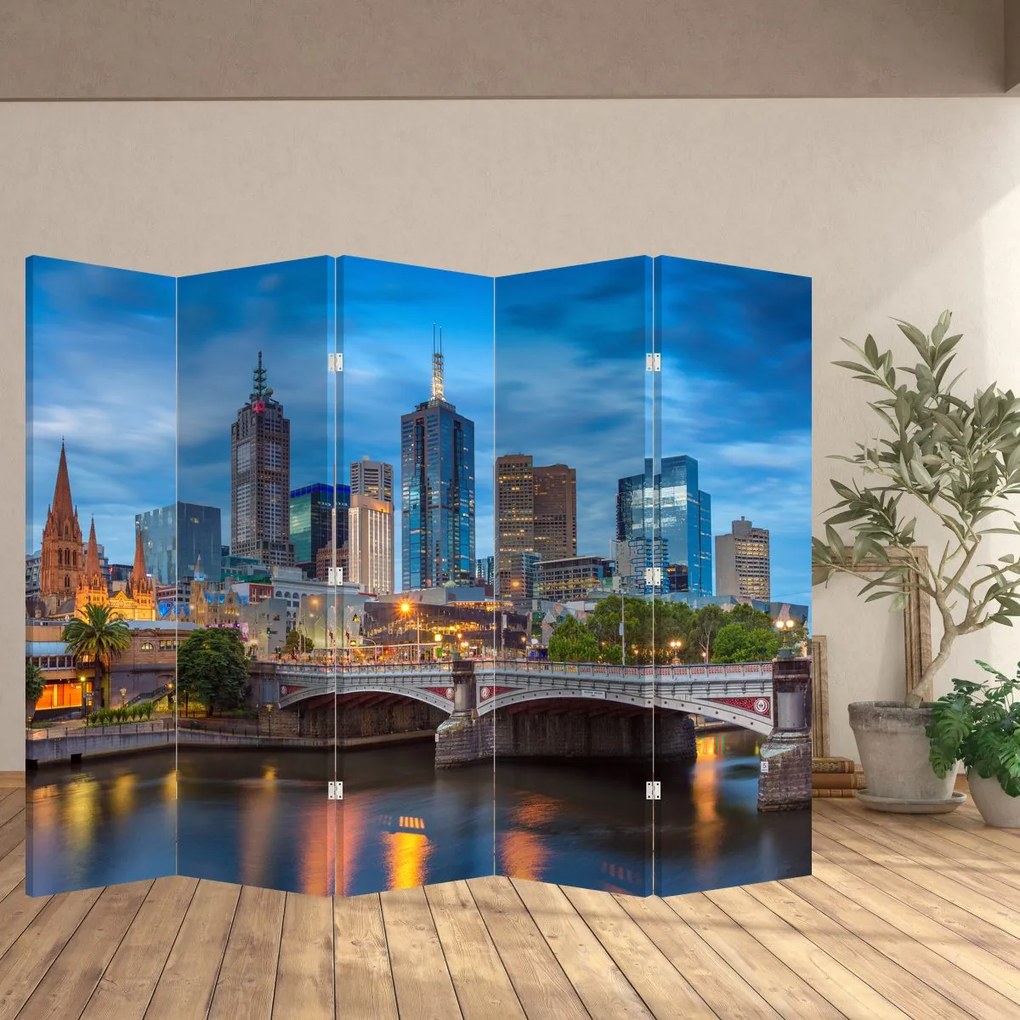 Paravan - Orașul Melbourne (210x170 cm)
