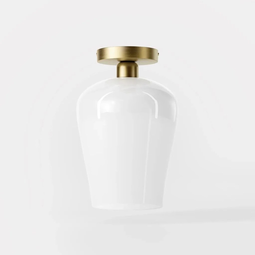 Plafoniera design italian din alama si sticla Talis