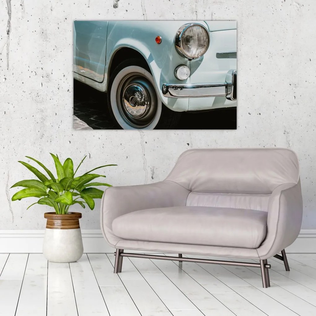 Tablou - mașina retro Fiat (90x60 cm)