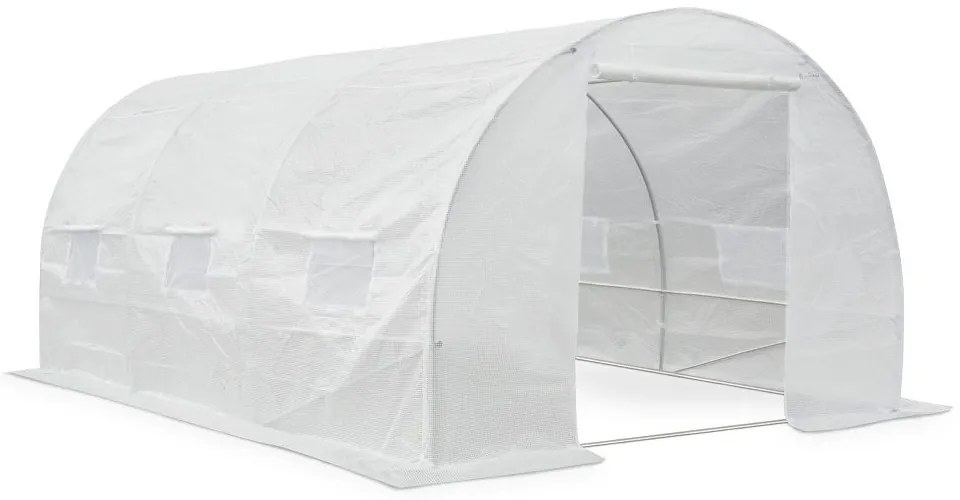 Tunel de folie pentru creșterea plantelor 3x4.5m alb Garden Point