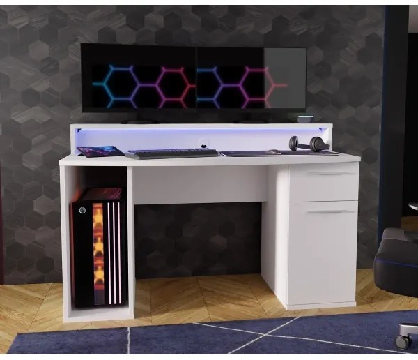 Birou IVAR cu iluminare integrată, alb