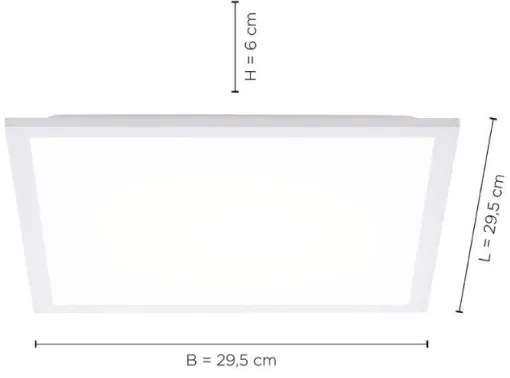 Plafonieră LED FLAT LED/17W/230V Leuchten Direkt 12200-16