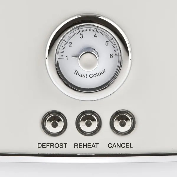 G3Ferrari G1013401 - Prăjitor de pâine ARTISTA, 750 W/230 V, cu 2 fante, alb