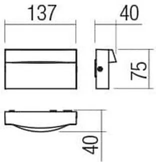 Aplică LED de exterior POLIFEMO LED/8W/230V IP65 antracit Redo 90426