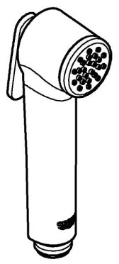 GROHE 26506000 - Para de duș manuală TEMPESTA-F 36 mm crom lucios