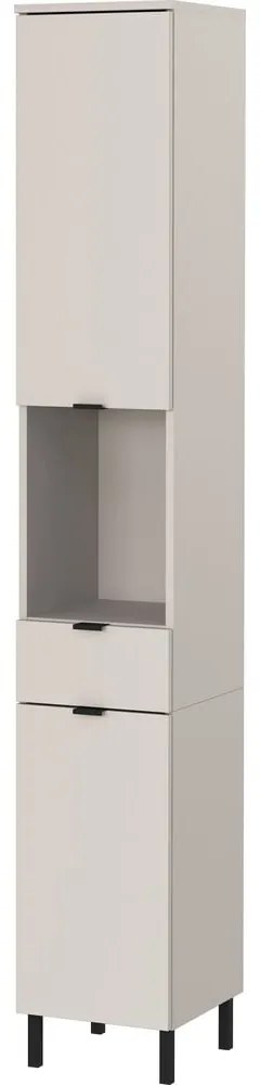 Dulap de baie crem înalt, îngust 30x190 cm Arcena – Germania