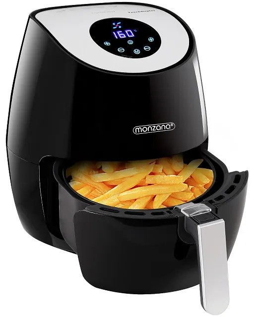 Deuba Cuptor cu aer cald FRYER 1 negru - 9 in 1 cu ecran tactil 1485 W 3,6 l