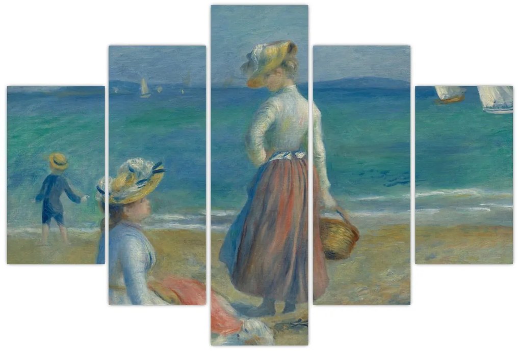 Tablou - Auguste Renoir, Figures on the Beach, reproducere (150x105 cm)