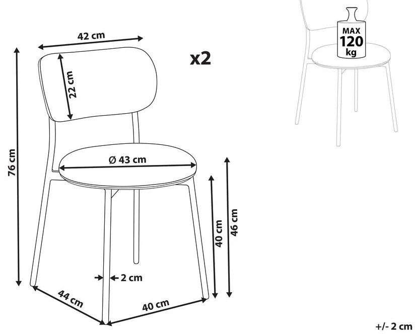Set 2 buc scaun tip bar Cola (verde). 1078319