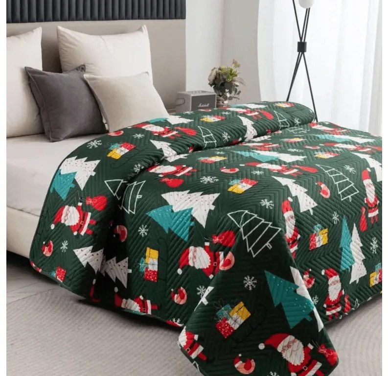 Cuvertura de pat SANTA WINK, verde inchis Dimensiune: 220 x 240 cm
