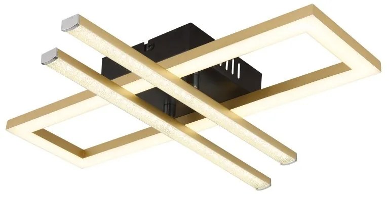 Plafoniera LED design HIGHWAY negru/auriu
