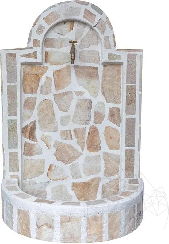 Cismea mare - placata cu piatra poligonala Rhodos (105 x 70cm, 85kg)