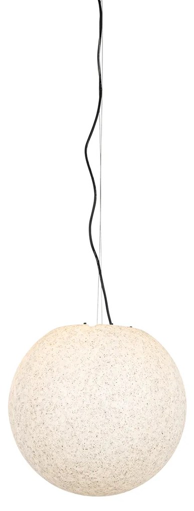 Lampă modernă suspendată pentru exterior gri 45 cm IP65 - Nura
