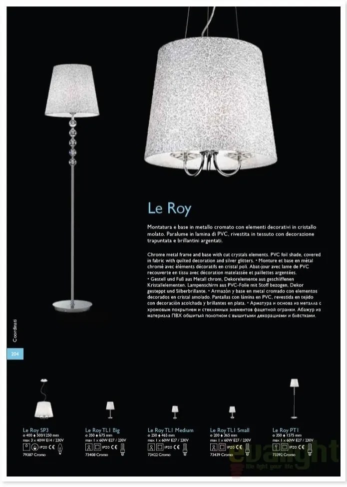 Lustra Pendul diametru 40cm LE ROY SP3 079387