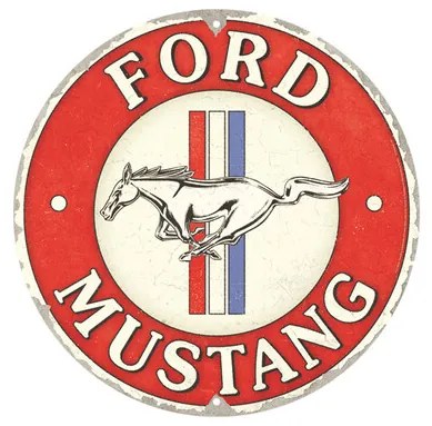 Placă metalică Ford Mustang