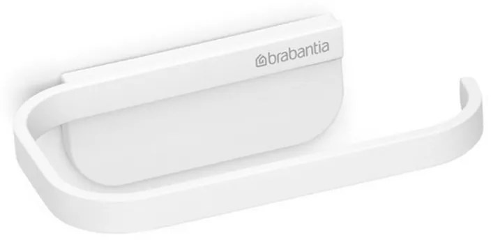 Suport hartie igienica Brabantia MindSet 1005666, Acoperit mineral, Elemente de fixare ascunse, Alb