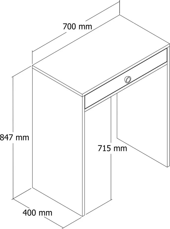 Măsuță de toaletă Lizbon White