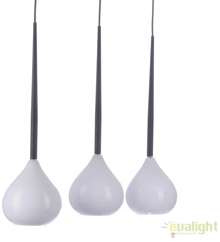 Lustra moderna Aga 3 WH/BK