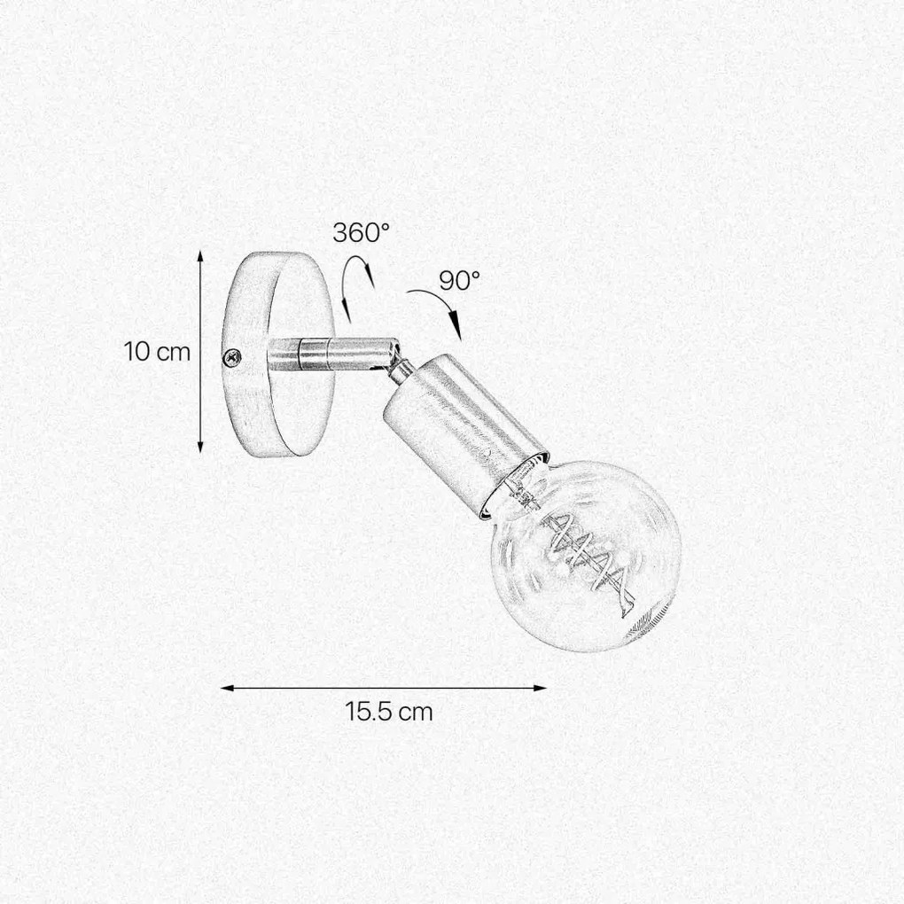 Aplica de perete din alama personalizabila Venere