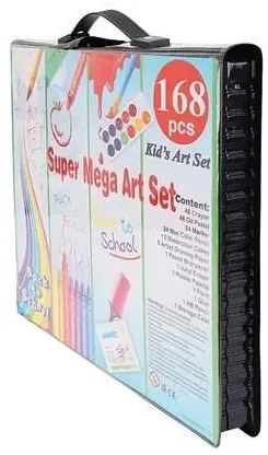 Kit de artă creativă într-o servietă practică - 168 buc - MAALEO