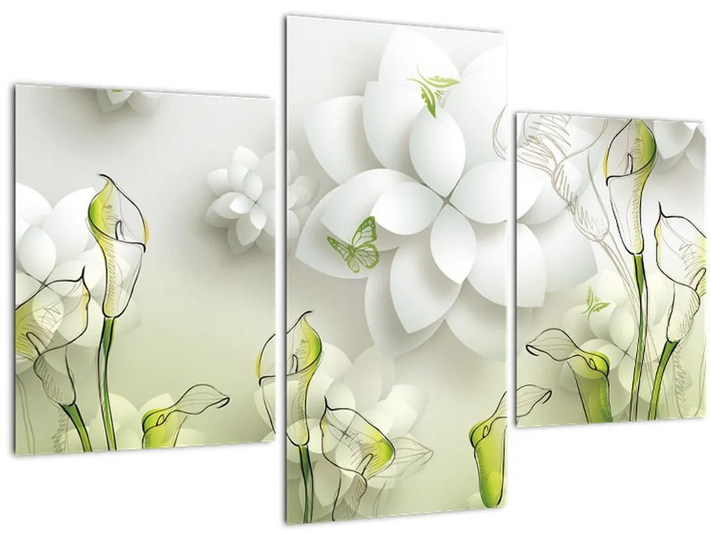 Tablou cu flori (90x60 cm)