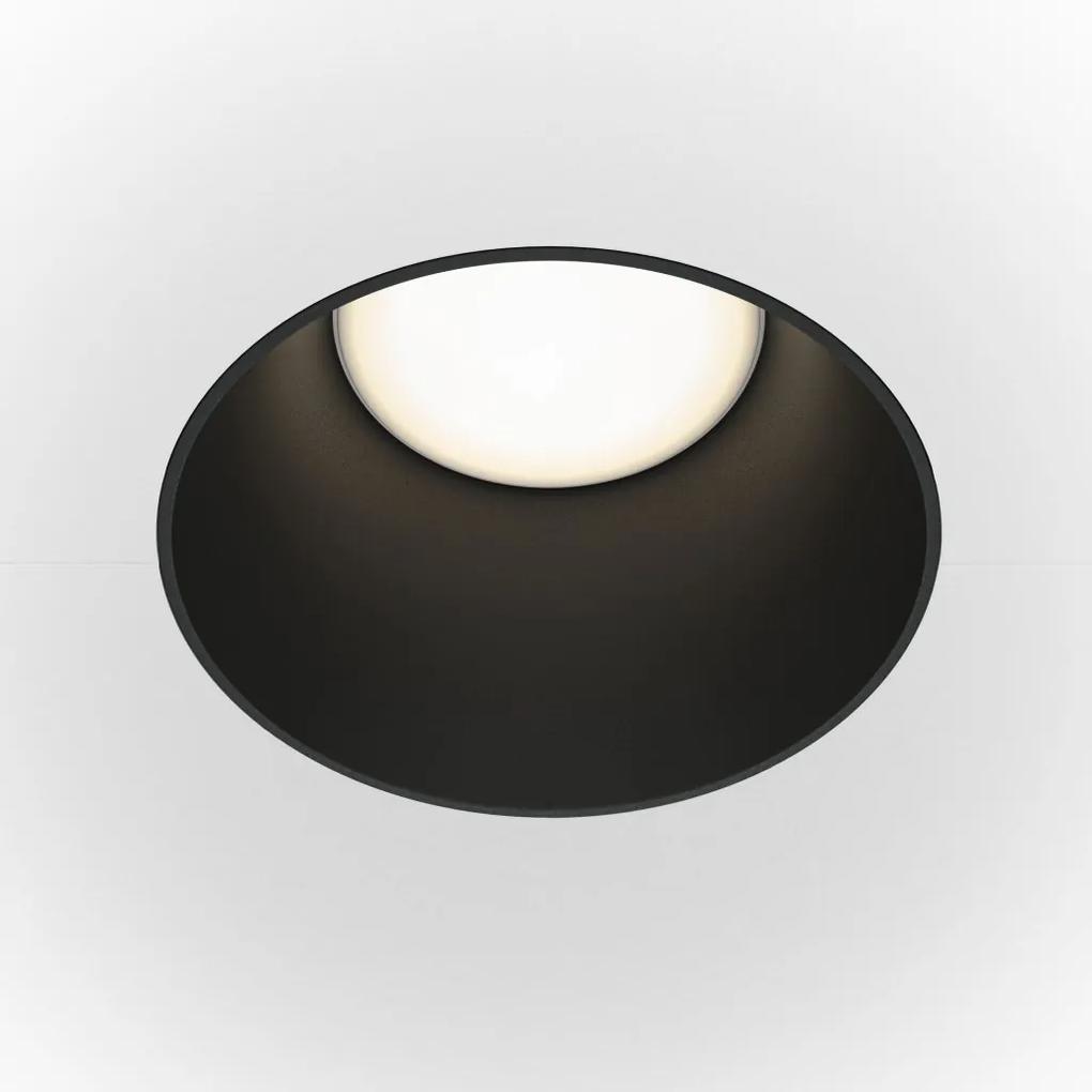 Spot incastrabil design tehnic Share alb, negru 7,5cm